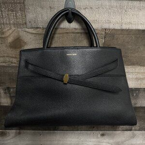 Veronica Beard Large Dash Tote Bag Black Pebble Leather with Dust Cover NEW